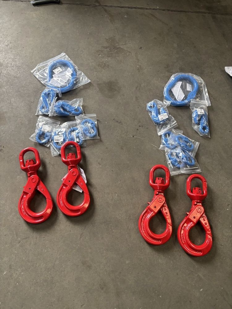Crochets neufs pour fabrication d'élingues